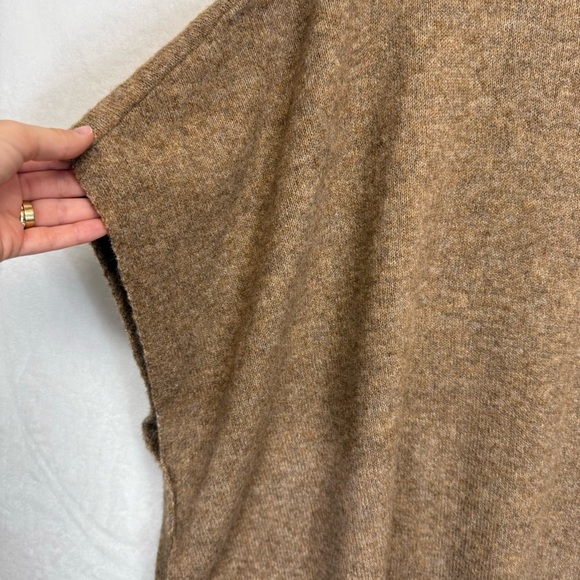 J. Crew Tan Oversized Poncho Sweater - Picture 4 of 10